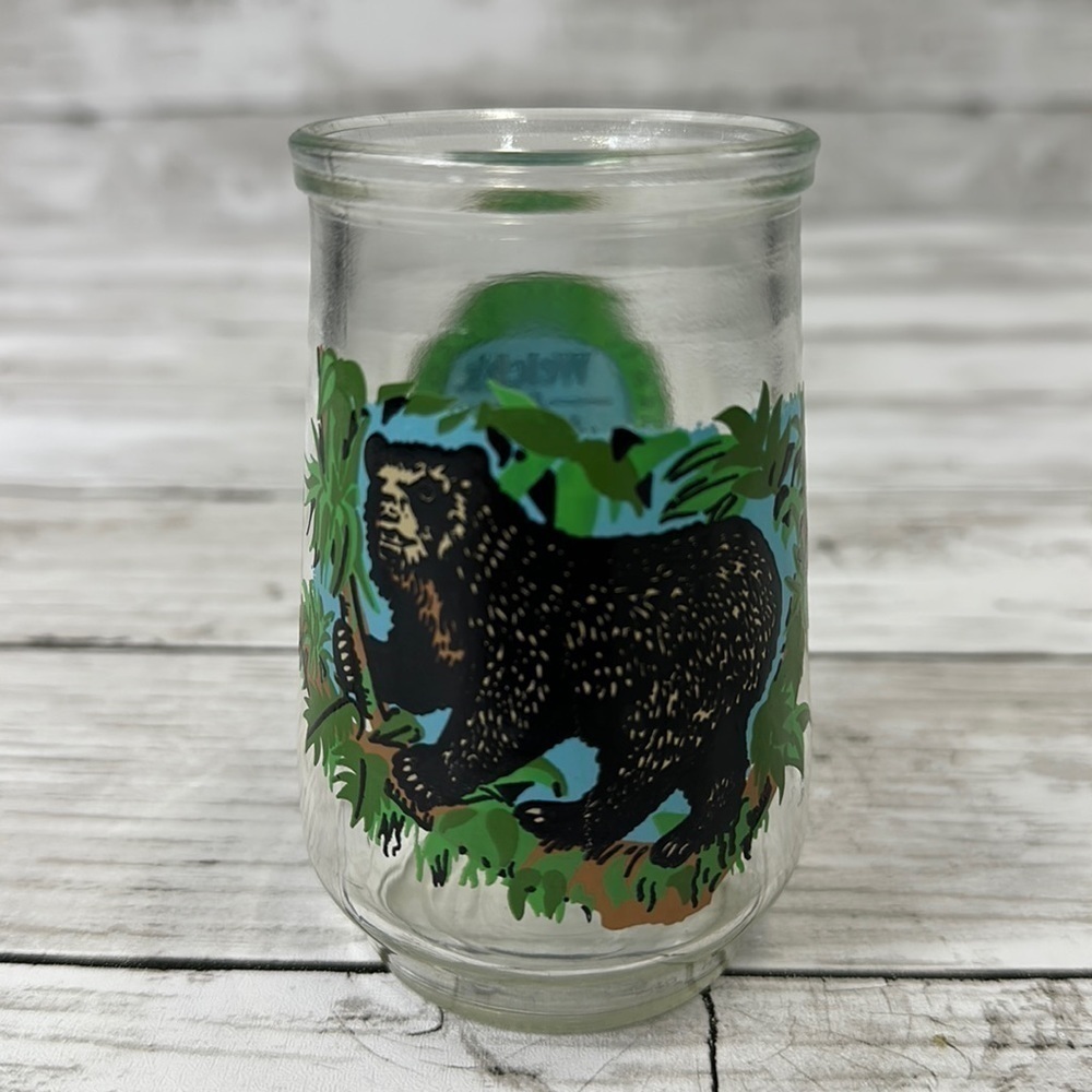 WELCH’S ENDANGERED SPECIES SPECKLED BEAR JELLY JAR GLASS NUMBER 10